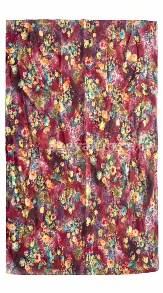 Overview of the printed chiffon hijab collection