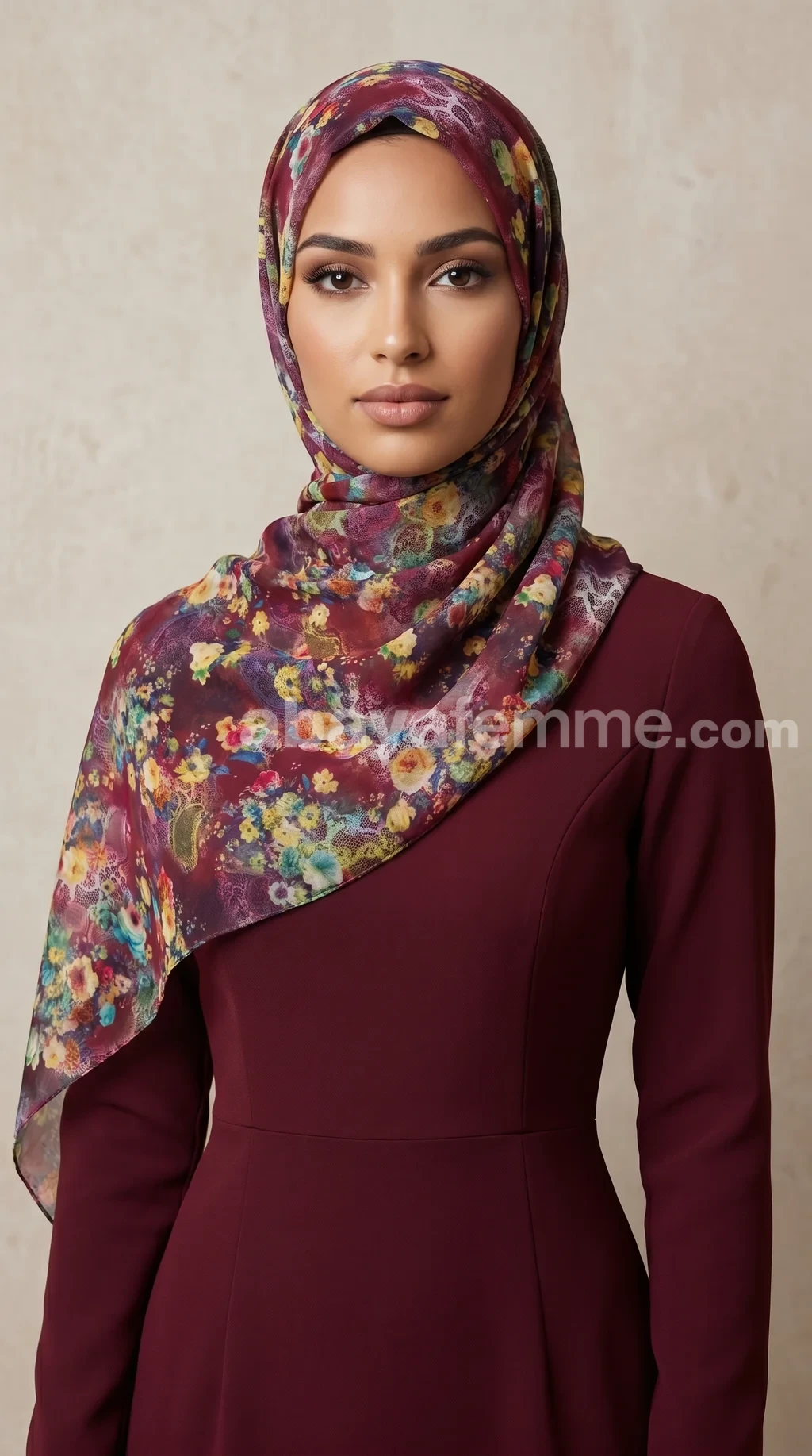 Hijab mousseline imprime turc collection Lilia MIT2108