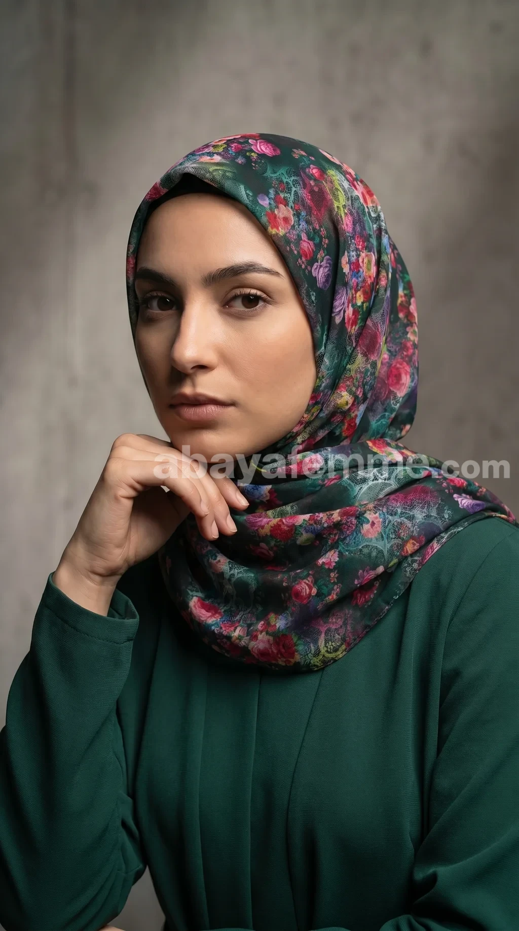 Hijab mousseline imprime turc collection Lilia MIT2203
