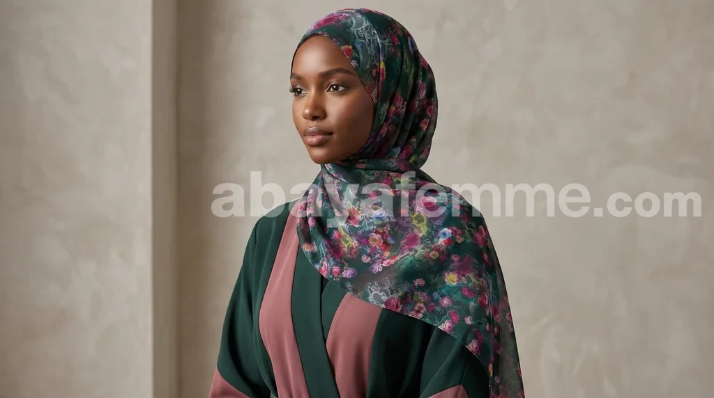 Hijab mousseline imprimé Collection Lilia HMIT22 3 Porté du hijab mousseline imprimé pour femme musulmane chic