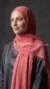 Pink basic crinkled Hijab