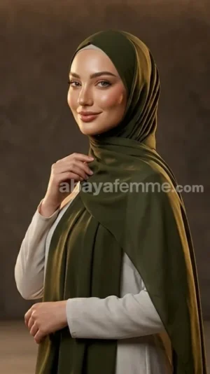 Hijab Soie de Médine Olive