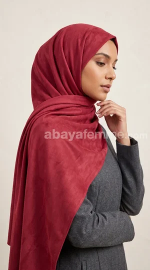 Hijab Daim Rouge carmin