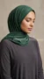 Forest Green Suede Hijab - Image 2