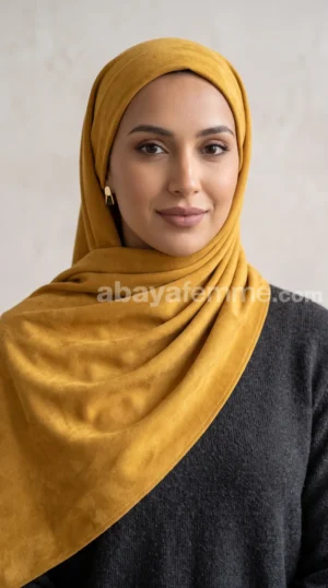 Hijab Daim Jaune Moutarde
