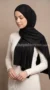 Black Suede Hijab - Image 2