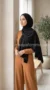 Black Suede Hijab - Image 3