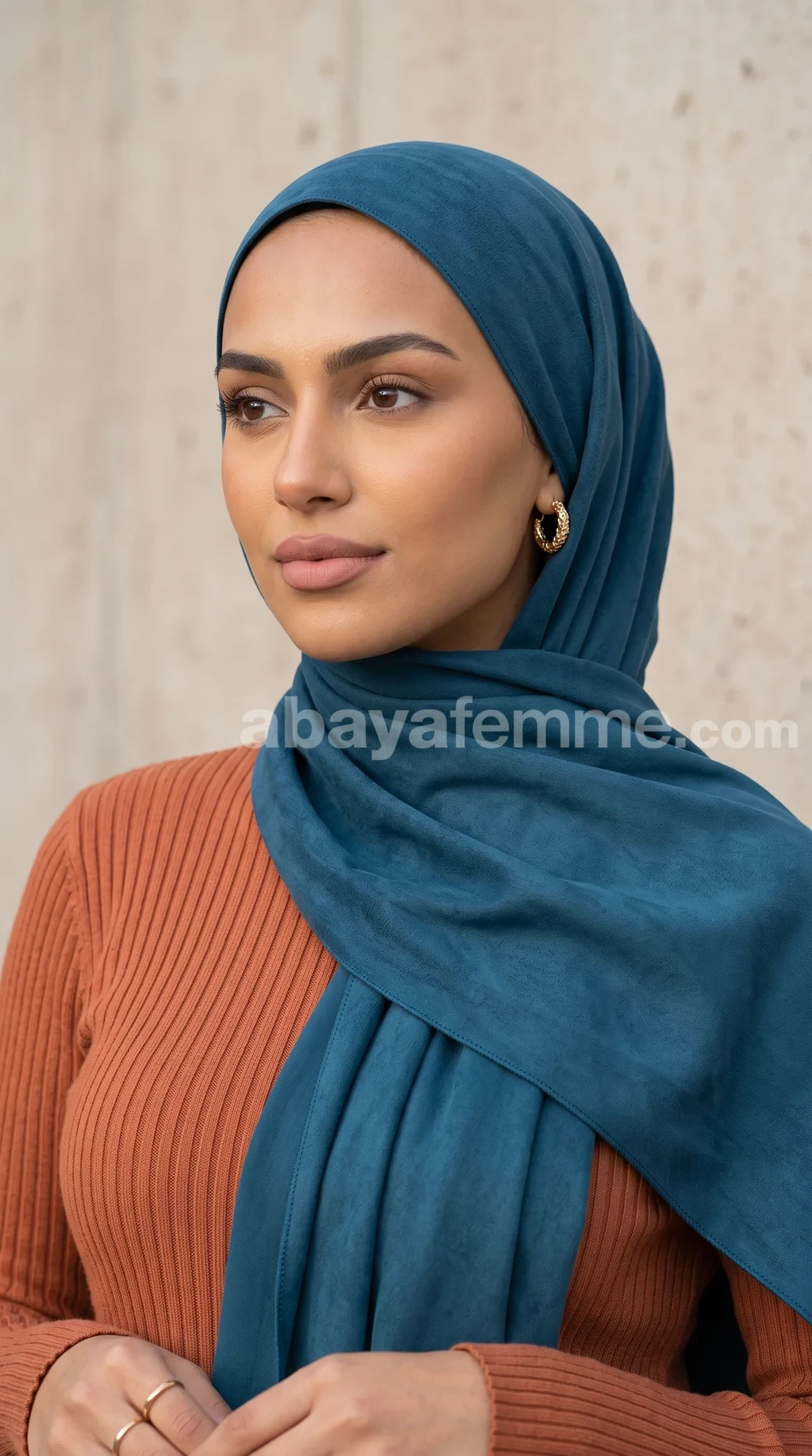 hijab_daim_premium_teal_04 Hijab Daim Bleu canard