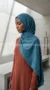Teal Suede Hijab - Image 5