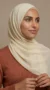Cream XL Chiffon Hijab