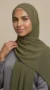 Olive Chiffon Hijab Premium Collection - Image 7