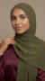 Olive Chiffon Hijab Premium Collection - Image 5