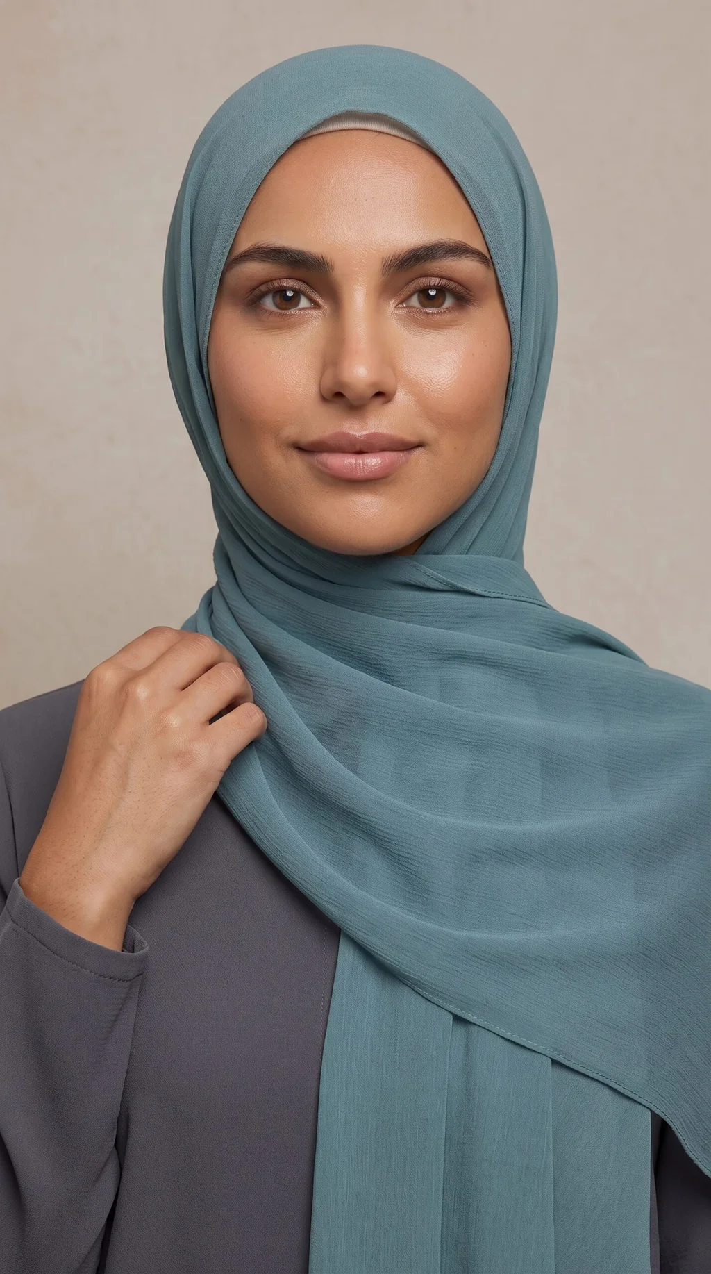 hijab mousseline Vert Menthe