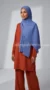 Blue Pleated Hijab Collection Careena - Image 2