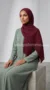 Careena Collection Crimson Pleated Hijab - Image 2