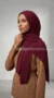 Careena Collection Crimson Pleated Hijab - Image 3