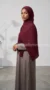 Careena Collection Crimson Pleated Hijab - Image 4