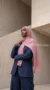 Hijab Plissé Careena Dusty Pink - Image 3