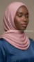 Careena Collection Pink Pleated Hijab - Image 4