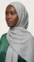 Silver pleated Hijab Careena collection