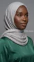 Careena Collection Silver Pleated Hijab - Image 4