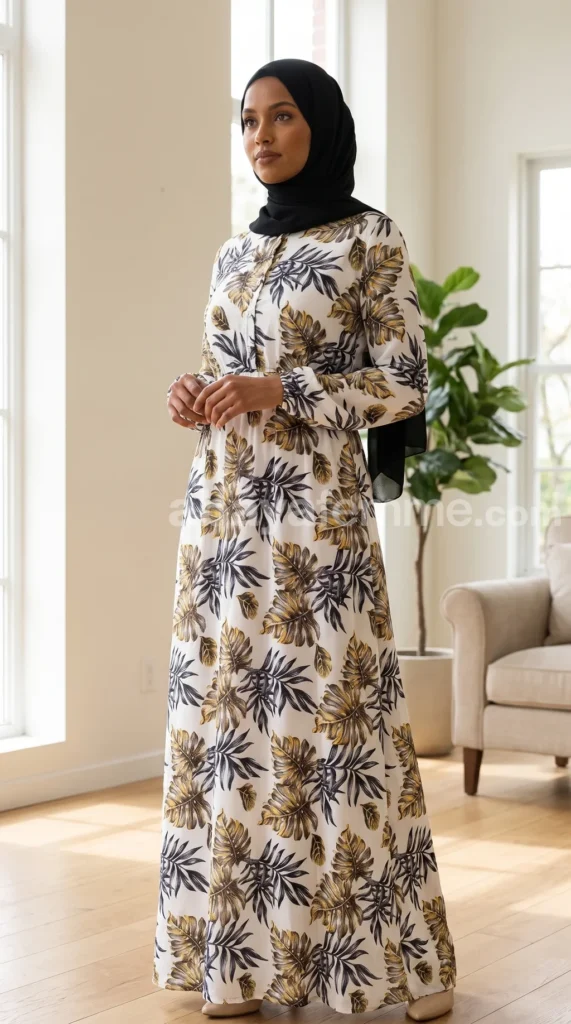 Robe Longue Femme Imprimé Floral – vue 1