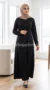 Black Buttoned Maxi Dress - Image 3