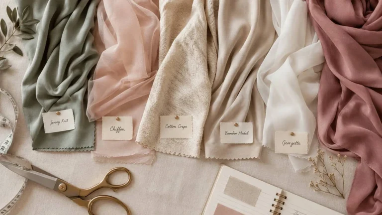 Quel tissu choisir pour une abaya ? Séparer tombé et opacité